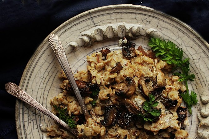 Mushroom Risotto - Cooking for One