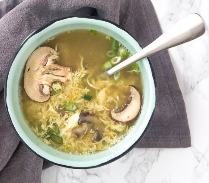 Paleo Egg Drop Soup - Cooking for One